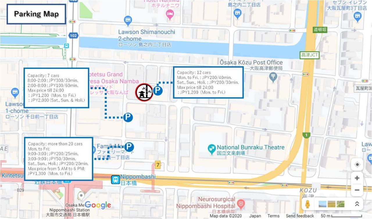 Konjaku-So Dotonbori Garden Spa Stay Ōsaka Eksteriør bilde